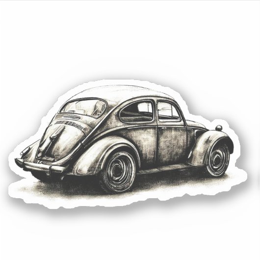 旧車 シール (正面)