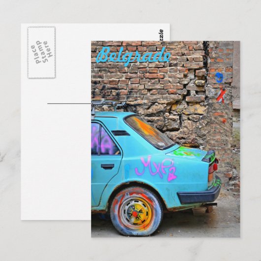 旧車 ポストカード (正面/裏面)