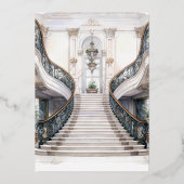 旧金美学のリハ結婚ーサルディナー 箔招待状 (裏面)