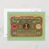 旧金: 1ドイツマーク ポストカード (正面/裏面)