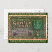 旧金: 50ドイツマルク ポストカード (正面/裏面)