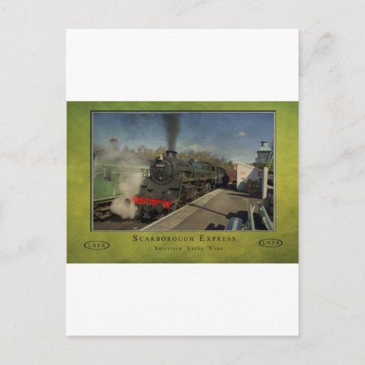 旧鉄道ポスター ポストカード (正面)