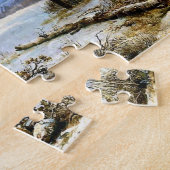 旧雪景色 ジグソーパズル (側面)