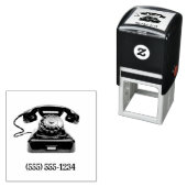 旧電ファッションド話番号カスタム セルフインキングスタンプ (インサイチュ)