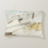 旧青アンティーク機長方形アクセント枕 アクセントクッション (裏面)