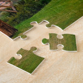 旧風車ヒルルーラルウィンドミル農地シーニックJ ジグソーパズル (側面)