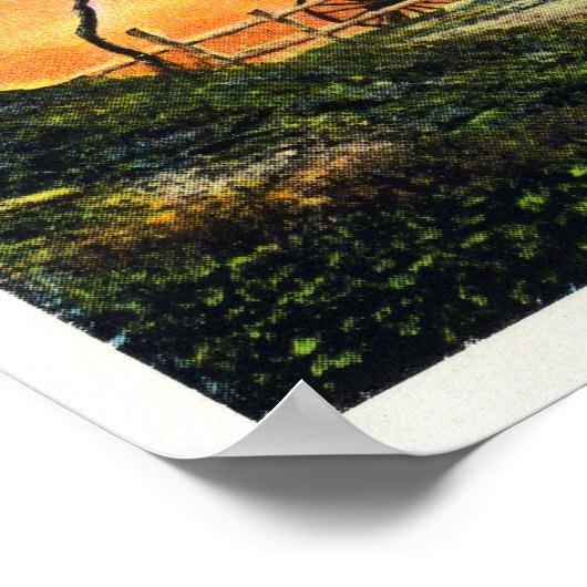 旧風車図 ポスター (角)