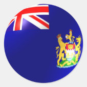旧香港国旗 ラウンドシール (正面)