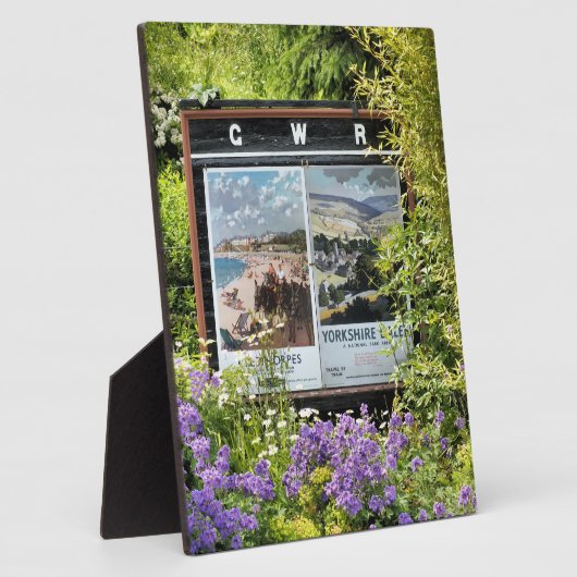 旧駅シンボルや象徴 フォトプラーク (側面)