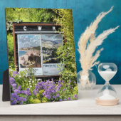 旧駅シンボルや象徴 フォトプラーク (側面)