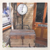 旧駅 ガラスコースター (正面)