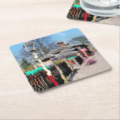 旧駅 スクエアペーパーコースター (アングル)