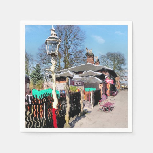 旧駅 スタンダードカクテルナプキン (正面)