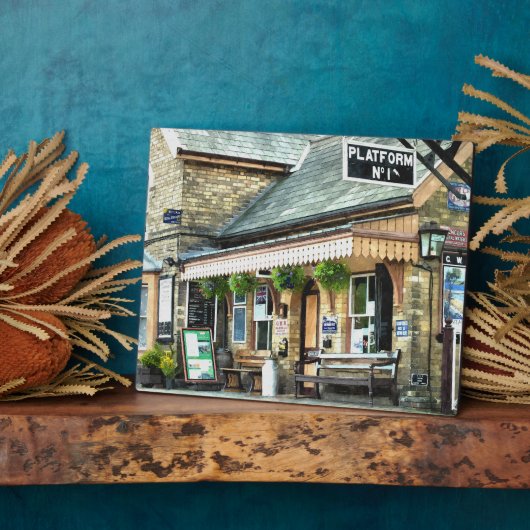 旧駅 フォトプラーク (側面)