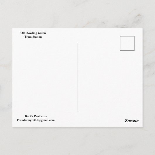 旧駅 ポストカード (裏面)