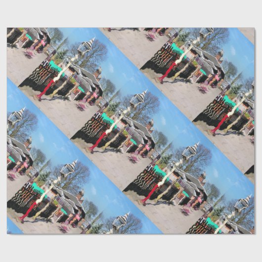 旧駅 ラッピングペーパー (フラット)