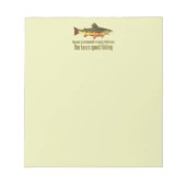 旧魚釣りことわざ ノートパッド (正面)