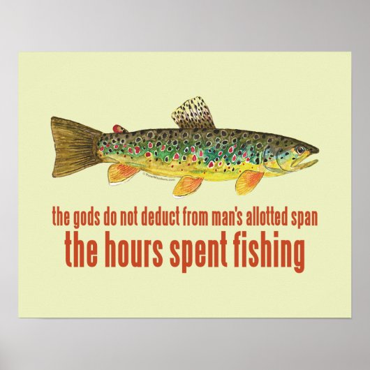 旧魚釣りことわざ ポスター (正面)