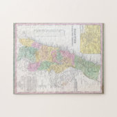 旧1836年パレスチナ州地図 ジグソーパズル (横)