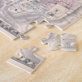旧1864年パレスチナ州地図 ジグソーパズル (側面)