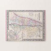 旧1864年パレスチナ州地図 ジグソーパズル (横)