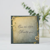 旧90ファッションド誕生日招待状 招待状 (スタンド正面)