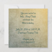 旧90ファッションド誕生日招待状 招待状 (裏面)