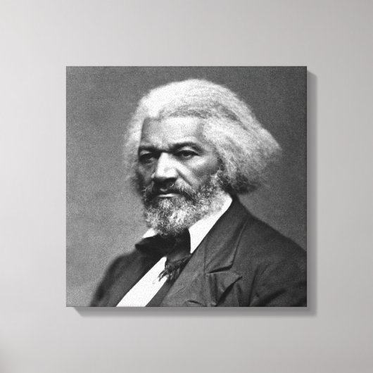 旧Fr3d3rick Bailey Douglasアフリカ系アメリカ人ヒーロー キャンバスプリント (正面)