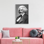 旧Fr3d3rick Bailey Douglasアフリカ系アメリカ人ヒーロー キャンバスプリント (インサイチュ (リビング))