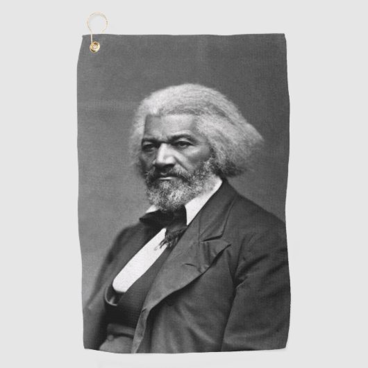 旧Fr3d3rick Bailey Douglasアフリカ系アメリカ人ヒーロー ゴルフタオル (正面)