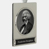 旧Fr3d3rick Bailey Douglasアフリカ系アメリカ人ヒーロー シルバープレートバナーオーナメント (右)