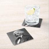 旧Fr3d3rick Bailey Douglasアフリカ系アメリカ人ヒーロー スクエアペーパーコースター (インサイチュ)