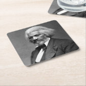 旧Fr3d3rick Bailey Douglasアフリカ系アメリカ人ヒーロー スクエアペーパーコースター (アングル)