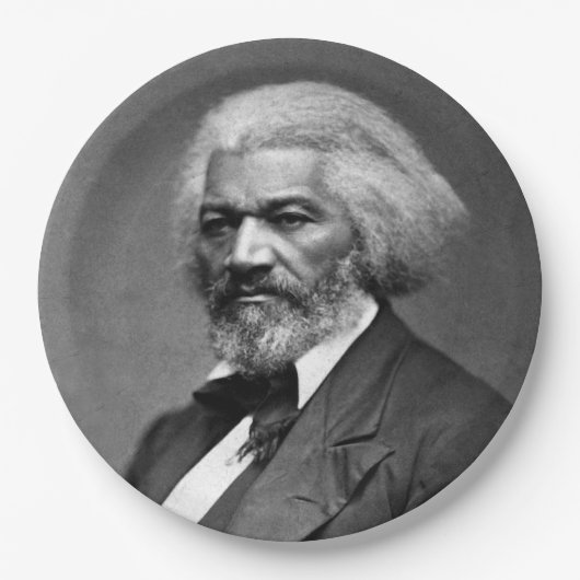 旧Fr3d3rick Bailey Douglasアフリカ系アメリカ人ヒーロー ペーパープレート (正面)