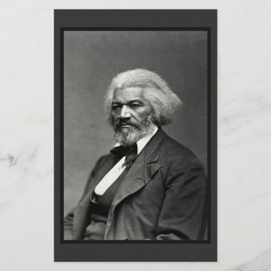 旧Fr3d3rick Bailey Douglasアフリカ系アメリカ人ヒーロー 便箋 (正面)