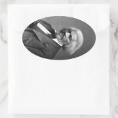 旧Fr3d3rick Bailey Douglasアフリカ系アメリカ人ヒーロー 楕円形シール (バッグ)