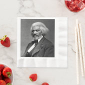 旧Fr3d3rick Bailey Douglasアフリカ系アメリカ人ヒーロー 縁ありランチョンナプキン (インサイチュ)