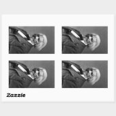 旧Fr3d3rick Bailey Douglasアフリカ系アメリカ人ヒーロー 長方形シール (シート)