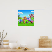 旧Macドナルド18x18ポスター ポスター (キッチン)