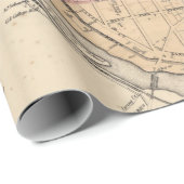 旧PA読マップ(1877年)ヴィンテージPennsylvania Pre ラッピングペーパー (ロールコーナー)