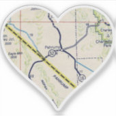 旧Pahrump NVの地図 シール (正面)