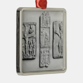 早いキリスト教のアイボリー メタルオーナメント (右)