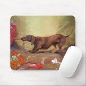 早いクリスマス-または悪いダックスフント犬:) マウスパッド (マウス)