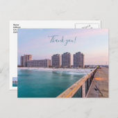 早いナバールビーチフロリダ釣り感謝 ポストカード (正面/裏面)