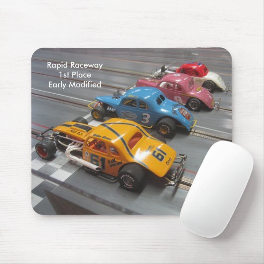 早い変更されたスロットカーを描くマウスパッド マウスパッド (マウス)