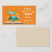 早い学ぶ中心の託児所ビジネス 名刺 (正面/裏面)