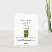 早い春のいちご カード (裏面)