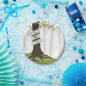 早い秋の森林結婚式 ペーパープレート (パーティー)