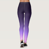 早い紫色の日の出 レギンス (裏面)