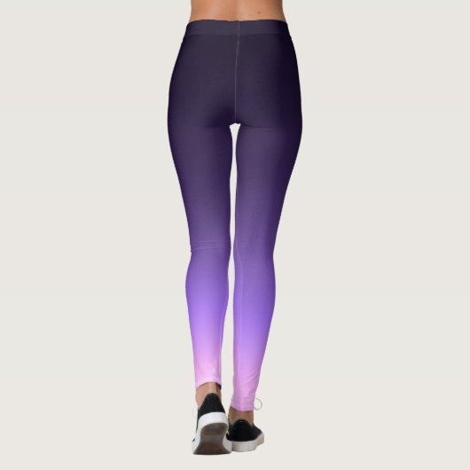 早い紫色の日の出 レギンス (裏面)